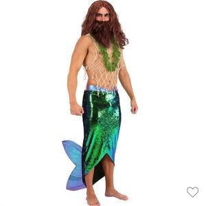 Men’s Salty Merman Halloween Costume XL